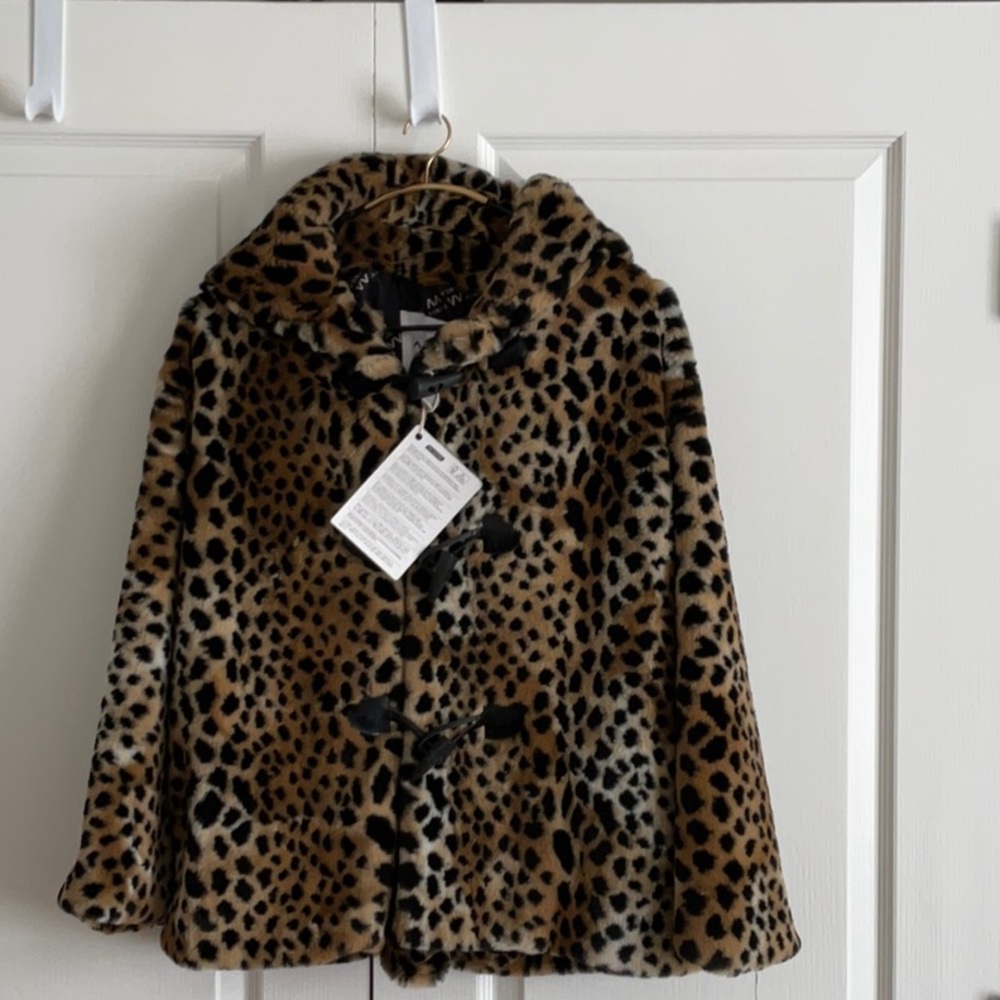 Ainea FAUX LEOPARD FUR WINTER COAT- HOODED